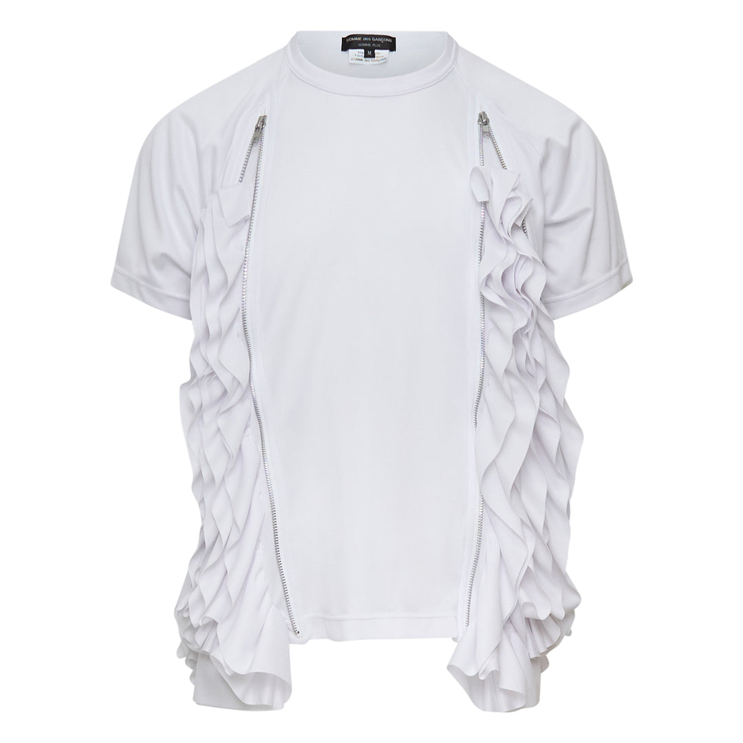 COMME des GARCONS HOMME PLUS Waterfall Ruffled Panel Tee – Available at Club 21, Official Retailer in Singapore, Malaysia & Thailand with Global Shipping Online