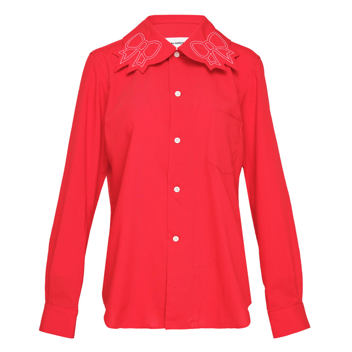 COMME des GARCONS GIRL Polyester Spun Broad Stitch Blouse – Available at Club 21, Official Retailer in Singapore, Malaysia & Thailand with Global Shipping Online