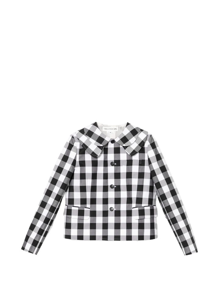 Cotton Big Gingham Check Jacket