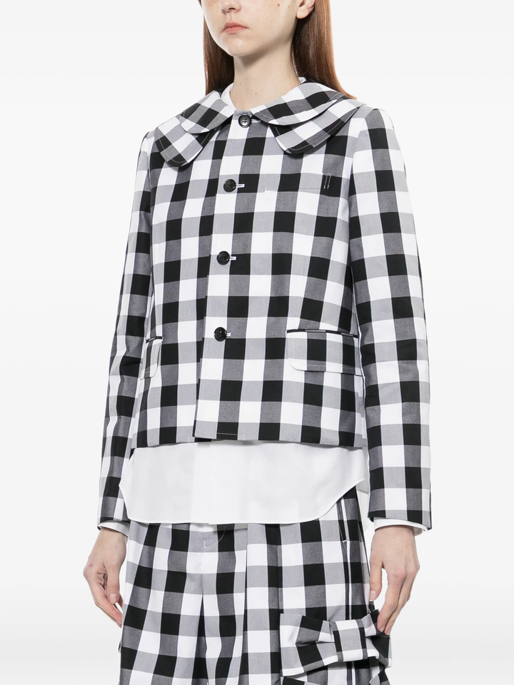 Cotton Big Gingham Check Jacket