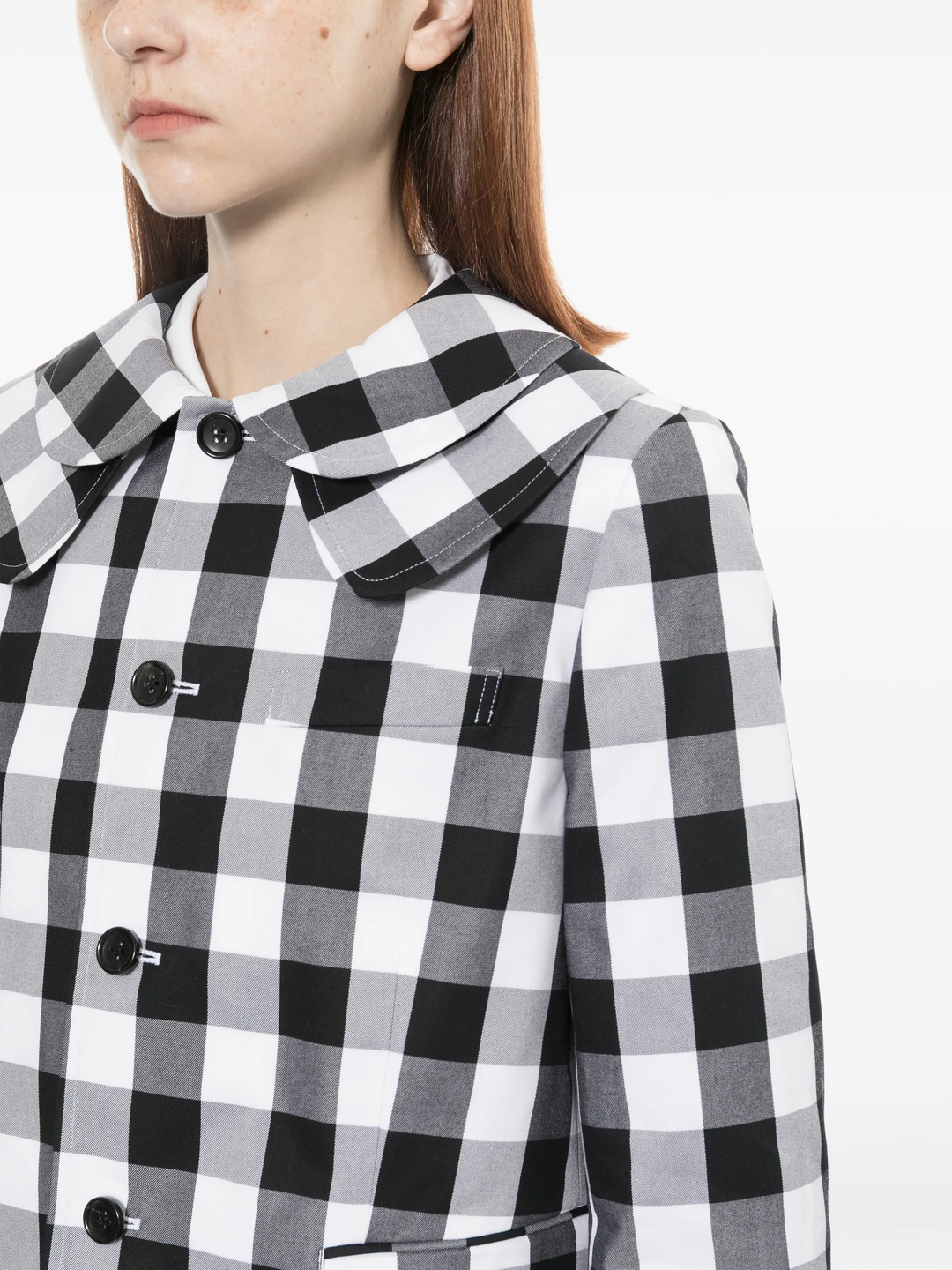 Cotton Big Gingham Check Jacket