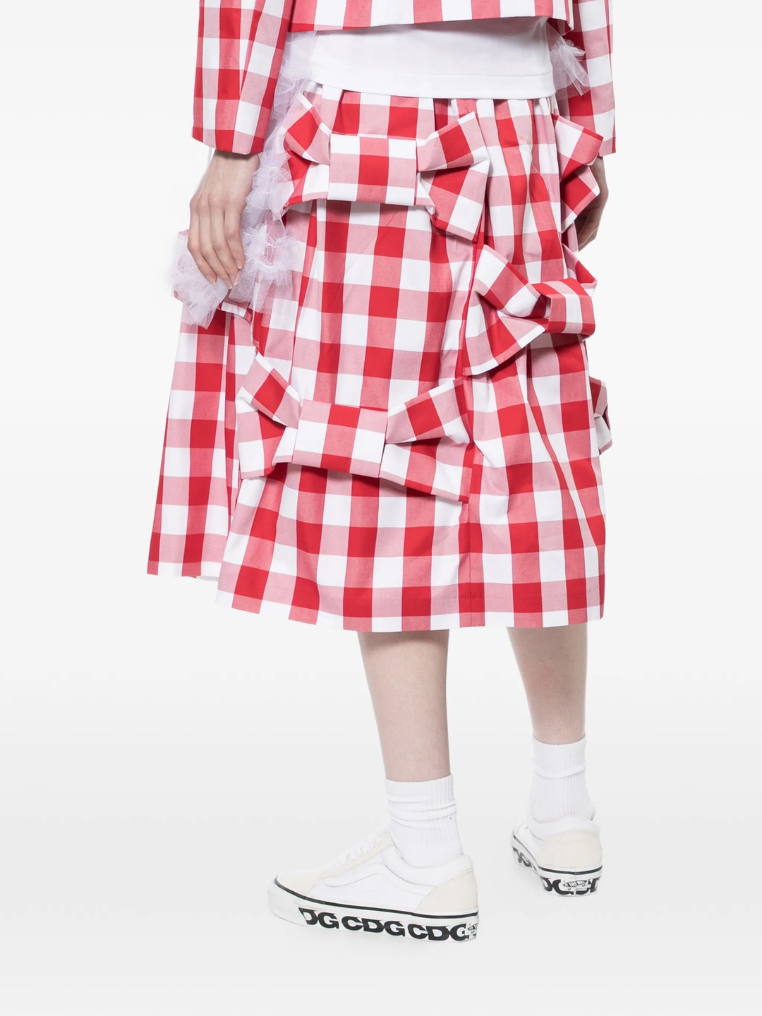 Cotton Big Gingham Check Skirt