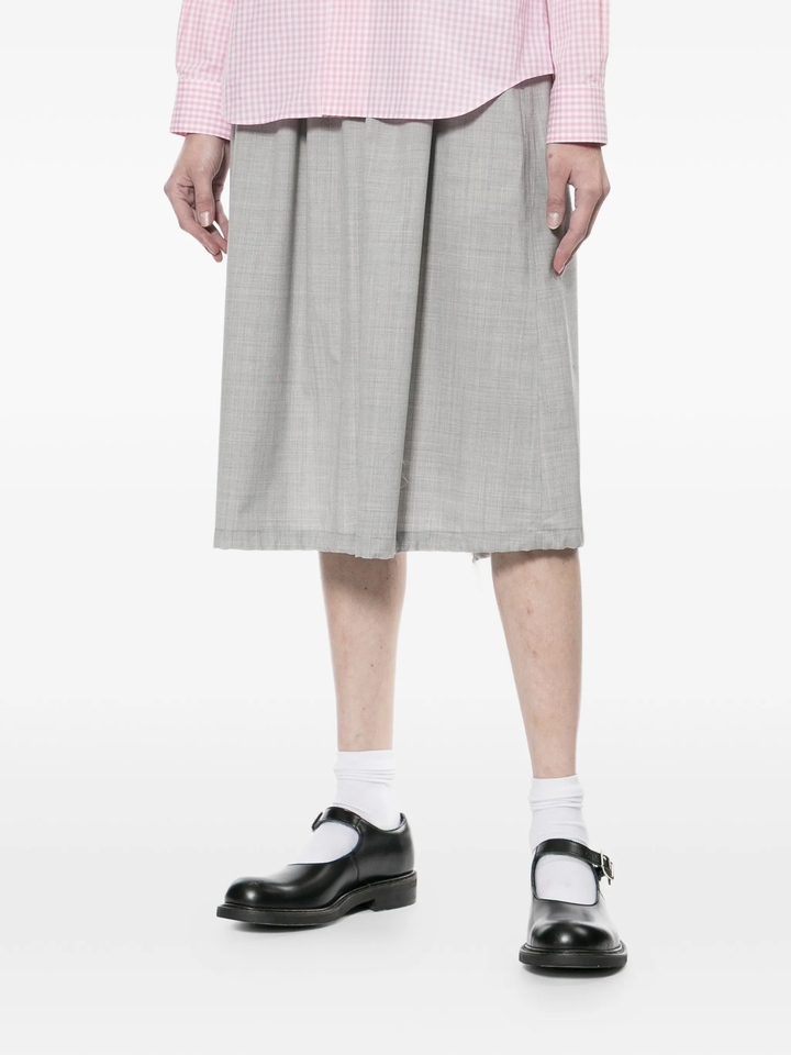 Wool Tropical Colour Stripe Skirt