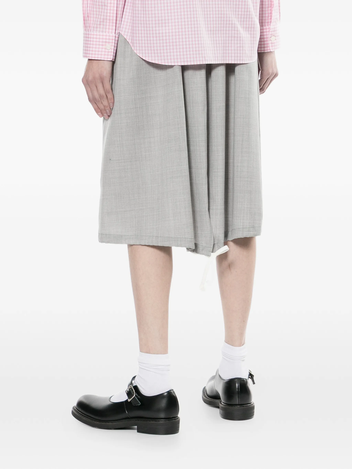 Wool Tropical Colour Stripe Skirt
