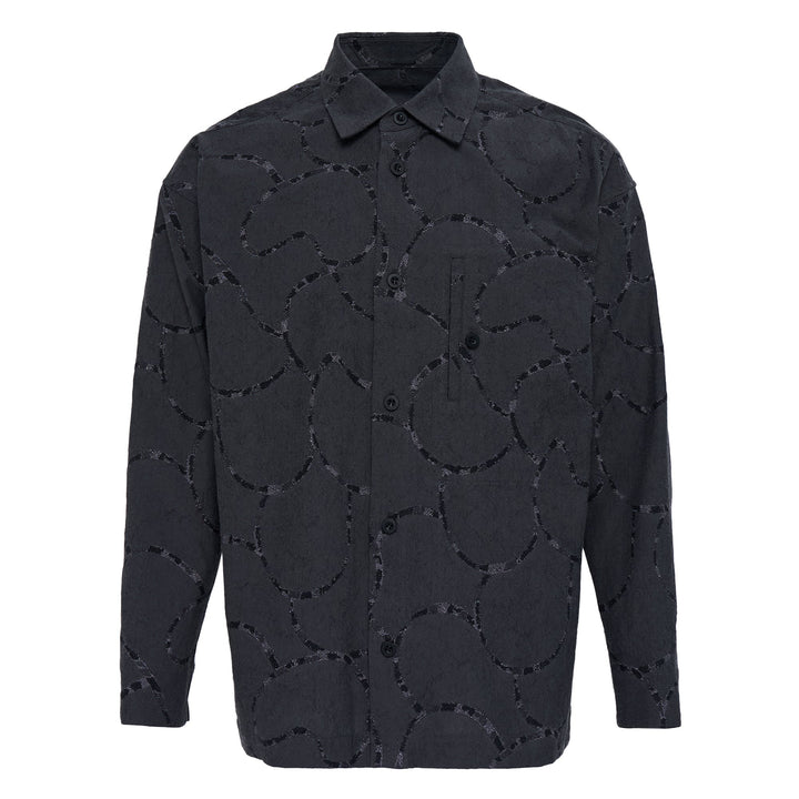Vase Jacquard Long Sleeve Shirt