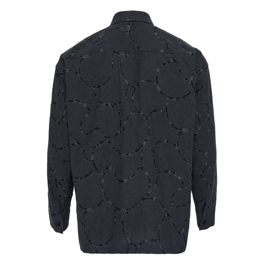 Vase Jacquard Long Sleeve Shirt