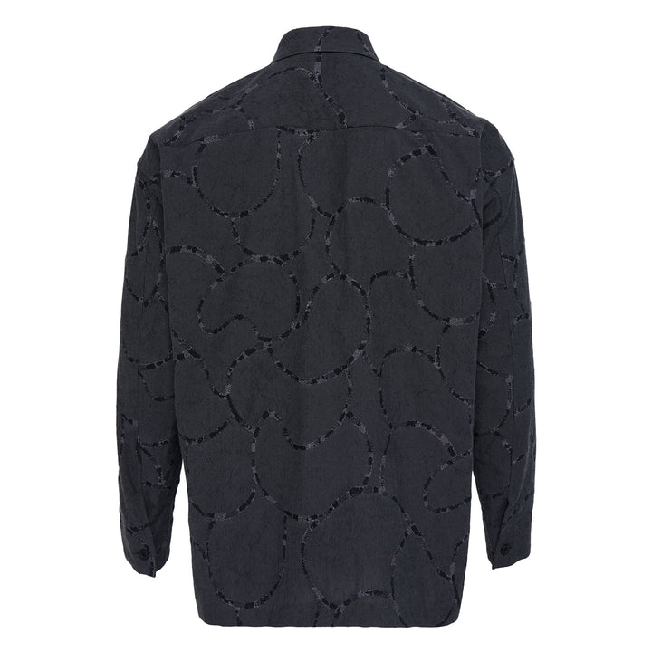 Vase Jacquard Long Sleeve Shirt