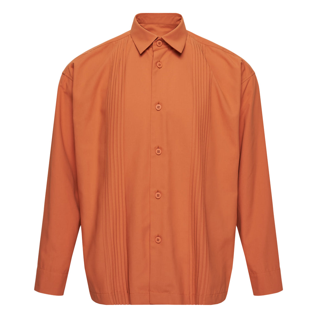 Pleated Long Sleeve Shirt