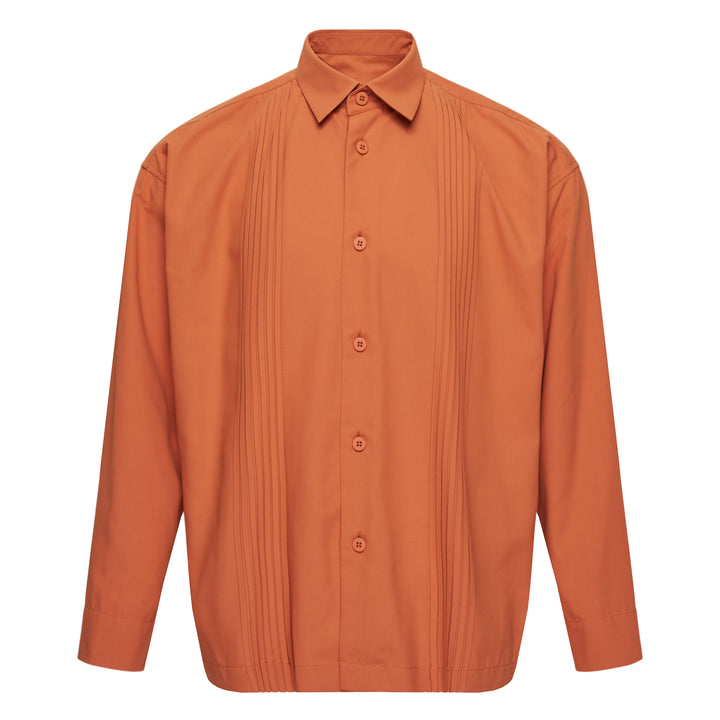 Pleated Long Sleeve Shirt