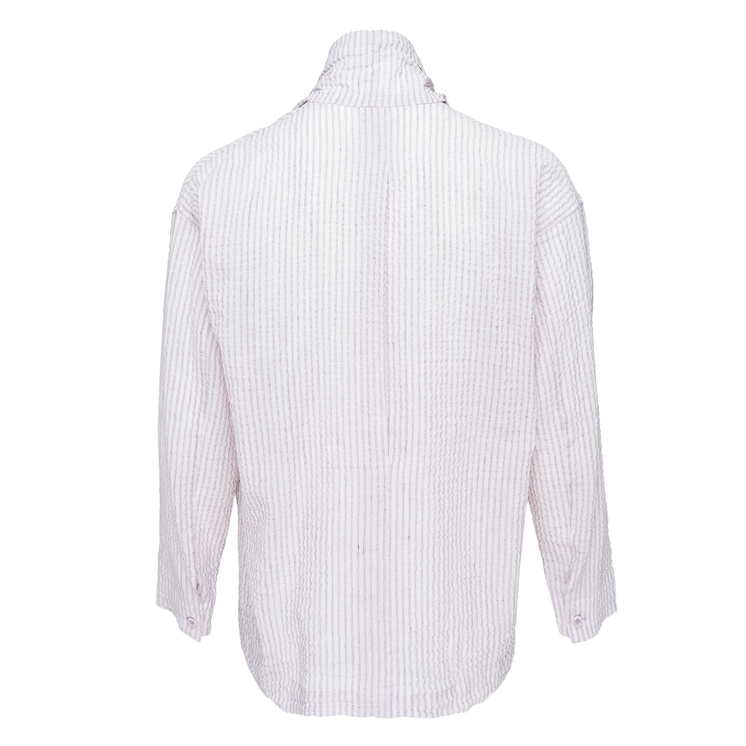 IM MEN Stripe Linen Shrink Long Sleeve Shirt – Available at Club 21, Official Retailer in Singapore, Malaysia & Thailand with Global Shipping Online