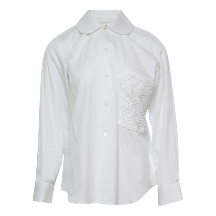 COMME des GARCONS Cotton Broad x Polyester Blouse – Available at Club 21, Official Retailer in Singapore, Malaysia & Thailand with Global Shipping Online