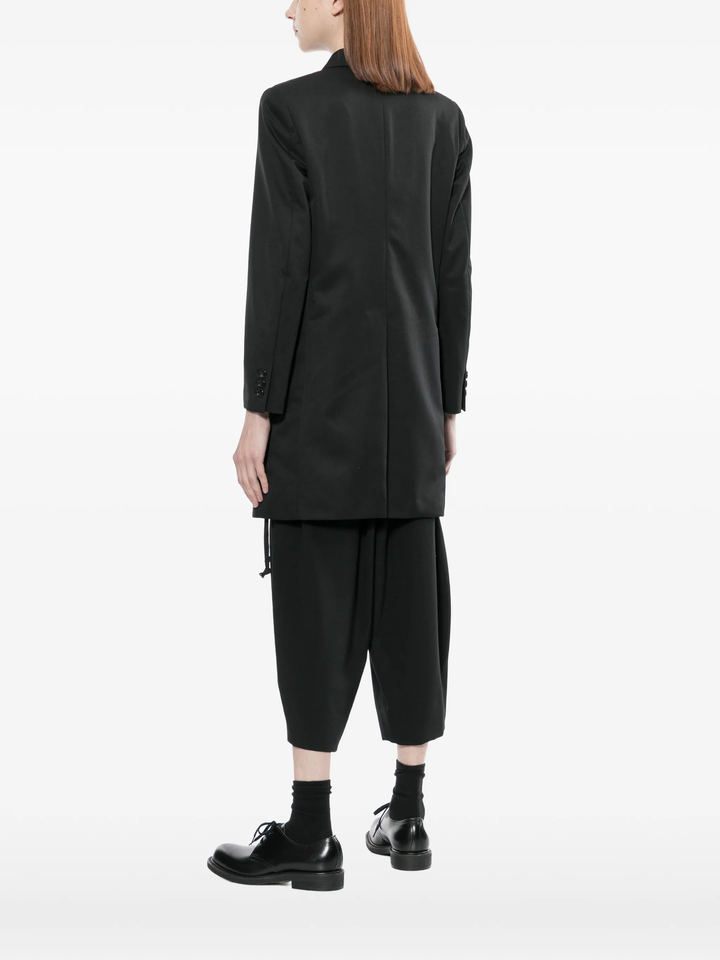 Polyester Wool Gabardine Coat