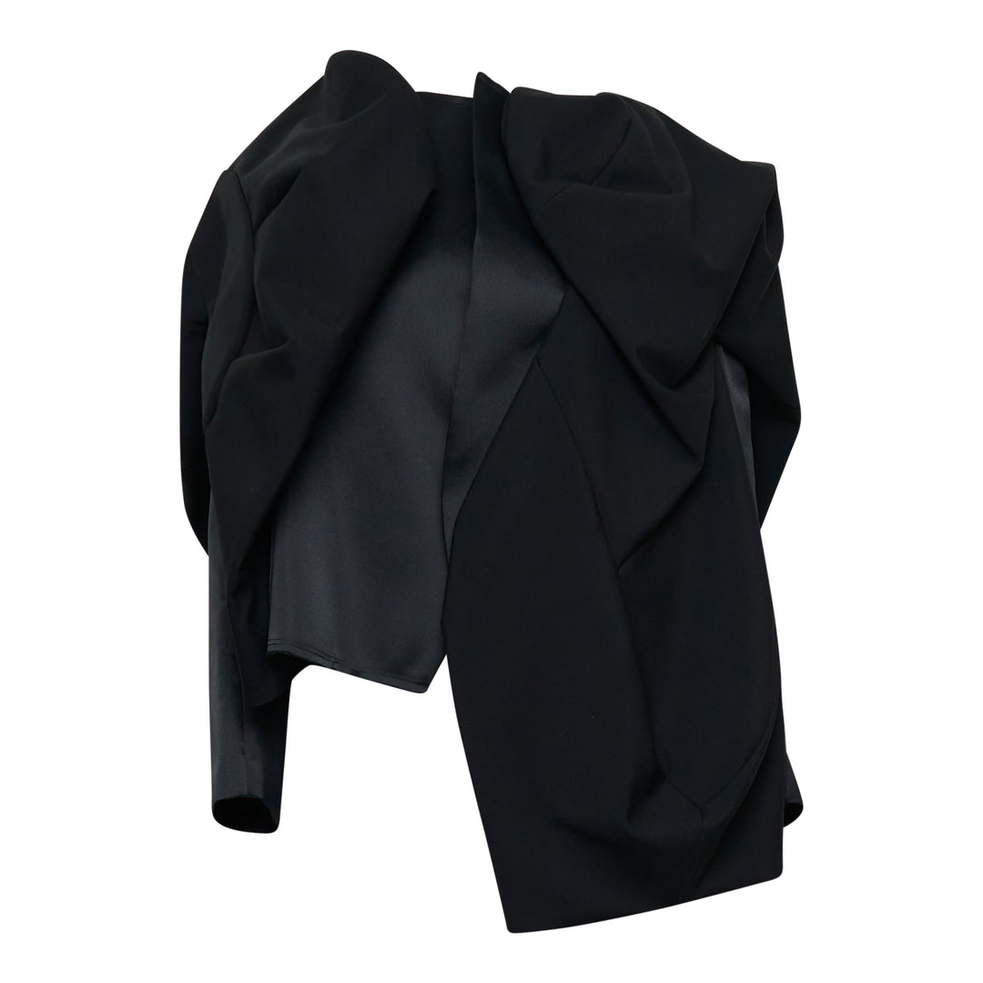 COMME des GARCONS Polyester Satin x Wool Jacket – Available at Club 21, Official Retailer in Singapore, Malaysia & Thailand with Global Shipping Online