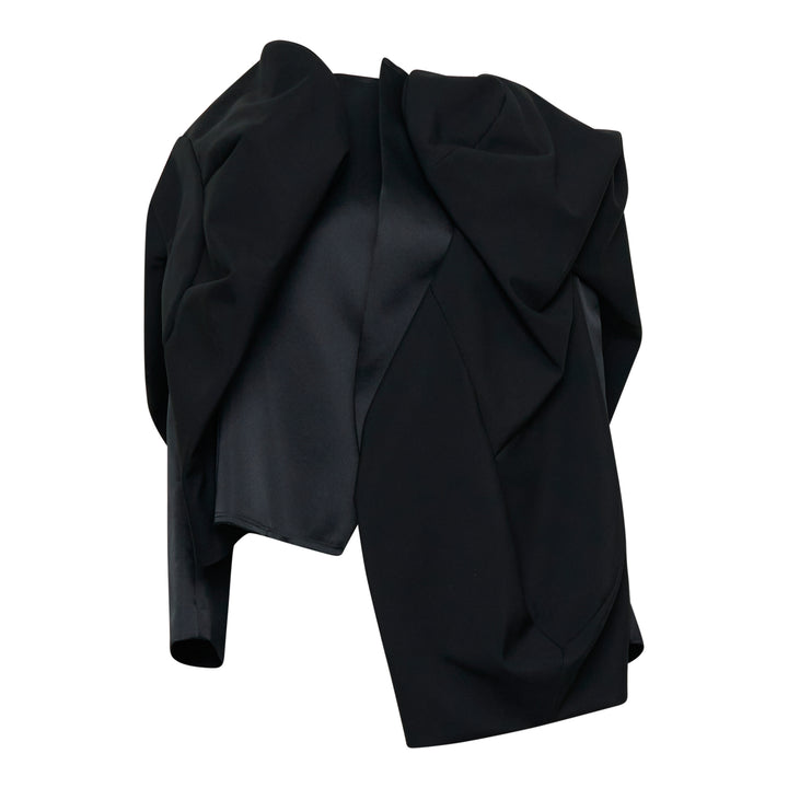 COMME des GARCONS Polyester Satin x Wool Jacket – Available at Club 21, Official Retailer in Singapore, Malaysia & Thailand with Global Shipping Online
