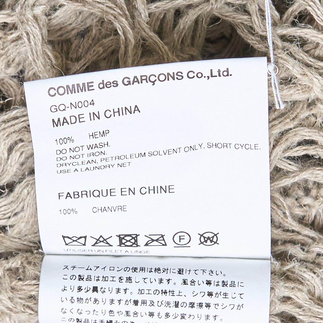 COMME des GARCONS Hemp Knitting Pattern Cardigan – Available at Club 21, Official Retailer in Singapore, Malaysia & Thailand with Global Shipping Online