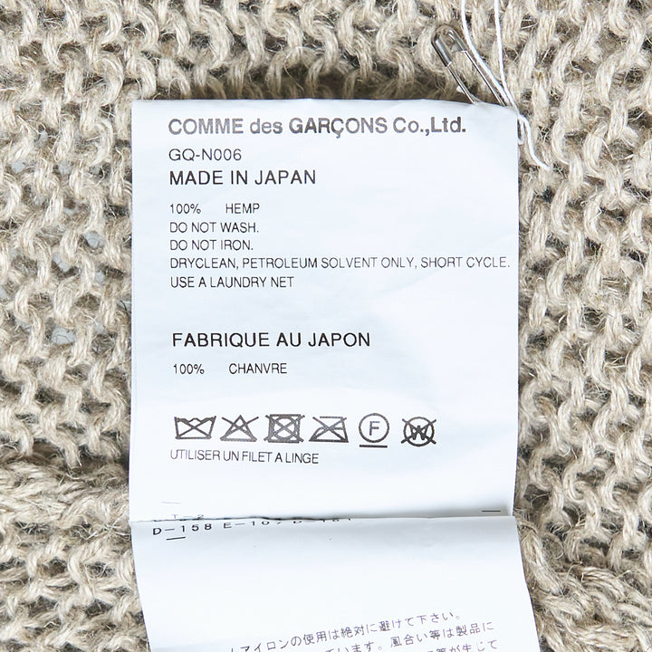 COMME des GARCONS Hemp Jersey Garment Treated Top – Available at Club 21, Official Retailer in Singapore, Malaysia & Thailand with Global Shipping Online