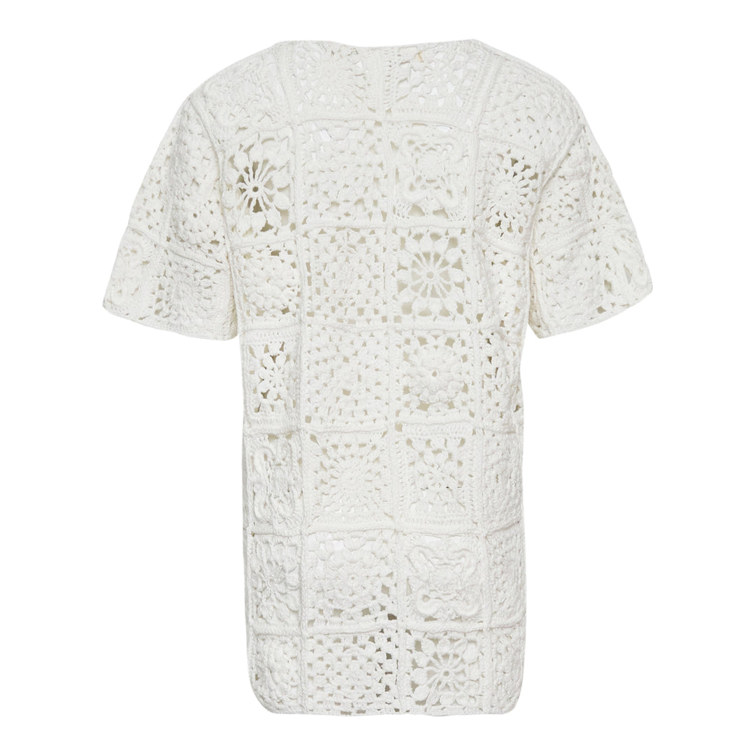 COMME des GARCONS Cotton Cord Crochet Motif Top – Available at Club 21, Official Retailer in Singapore, Malaysia & Thailand with Global Shipping Online