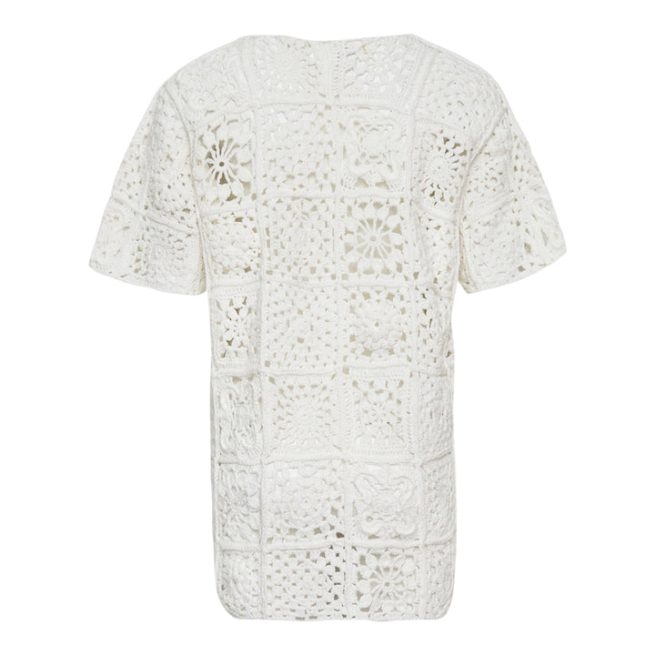 COMME des GARCONS Cotton Cord Crochet Motif Top – Available at Club 21, Official Retailer in Singapore, Malaysia & Thailand with Global Shipping Online