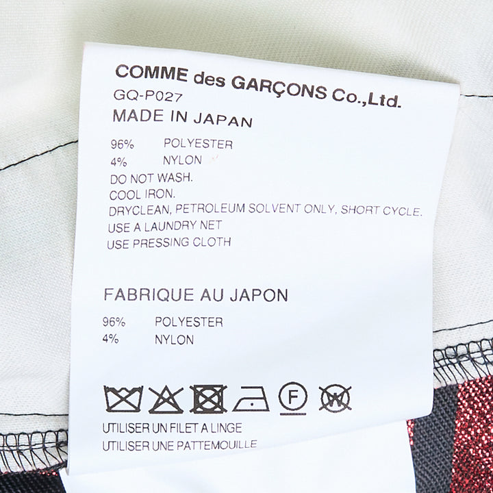COMME des GARCONS Polyester Lame Block Jacquard Skirt – Available at Club 21, Official Retailer in Singapore, Malaysia & Thailand with Global Shipping Online