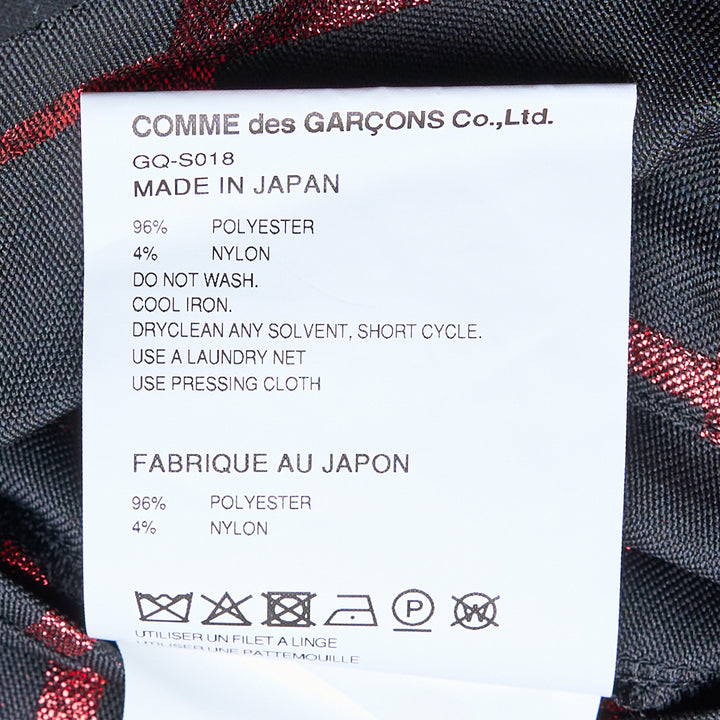 COMME des GARCONS Polyester Lame Block Jacquard Skirt – Available at Club 21, Official Retailer in Singapore, Malaysia & Thailand with Global Shipping Online