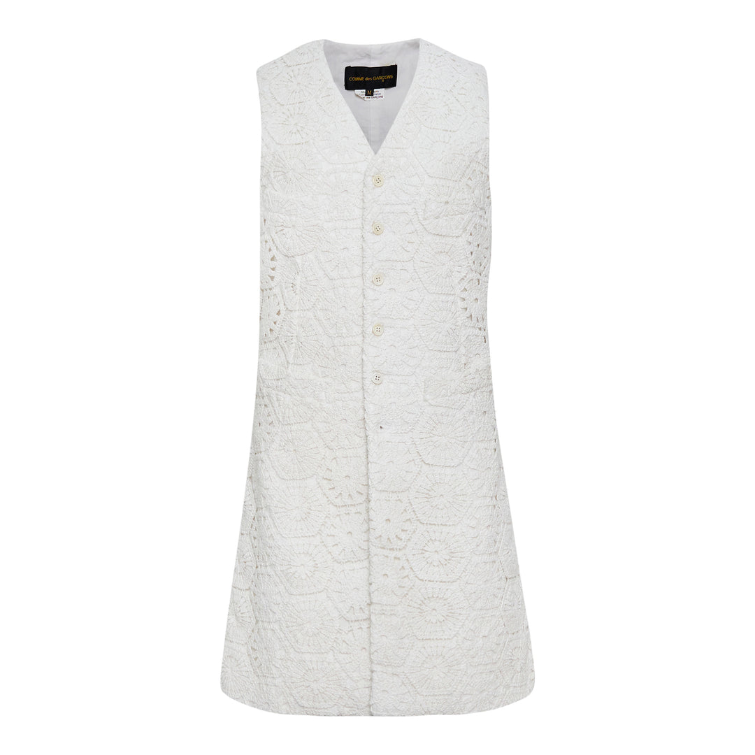 COMME des GARCONS Cotton Chemical Lace x Jute Vest – Available at Club 21, Official Retailer in Singapore, Malaysia & Thailand with Global Shipping Online