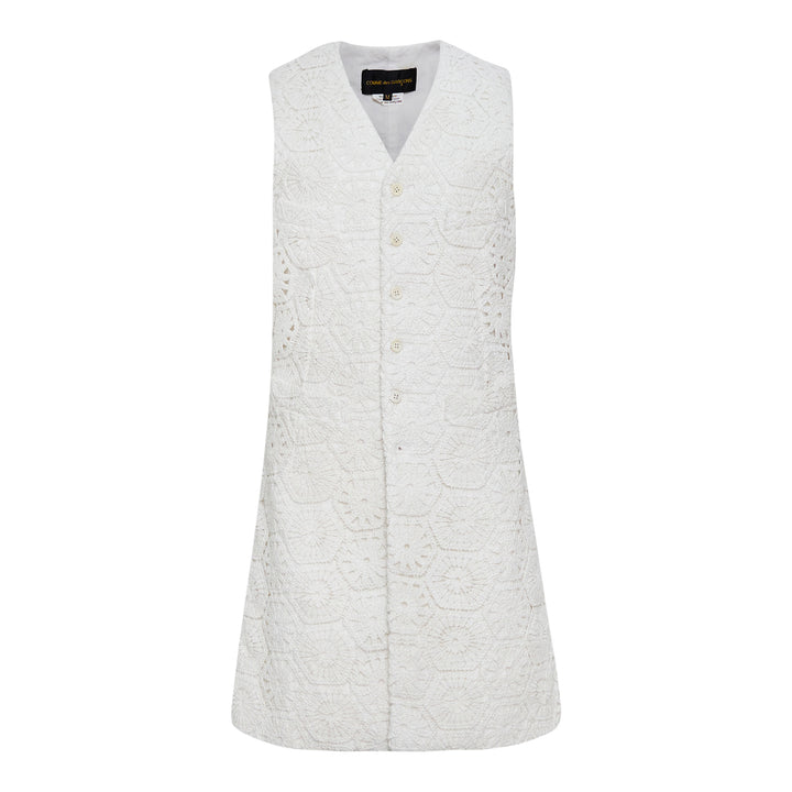 COMME des GARCONS Cotton Chemical Lace x Jute Vest – Available at Club 21, Official Retailer in Singapore, Malaysia & Thailand with Global Shipping Online