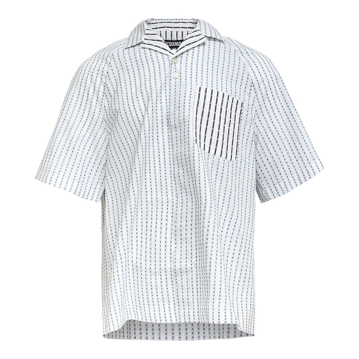 JACQUEMUS La Chemise Romarin Manches Courtes – Available at Club 21, Official Retailer in Singapore, Malaysia & Thailand with Global Shipping Online
