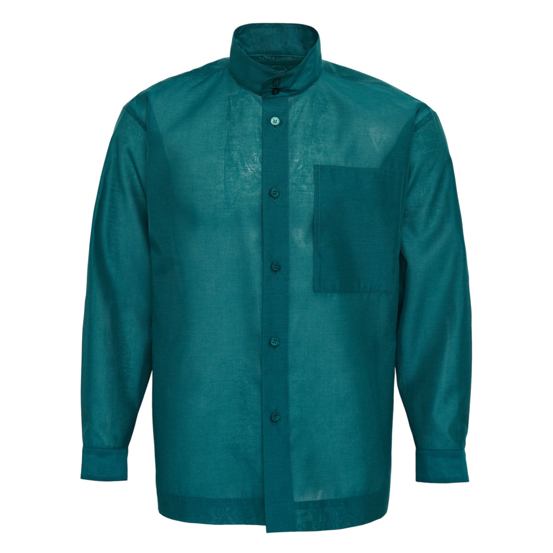 Crystalline Wool Blend Shirt
