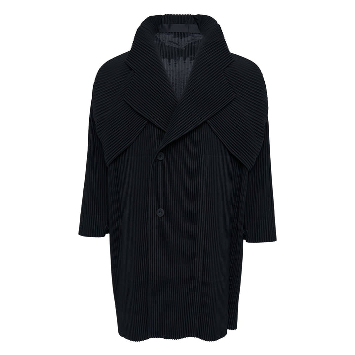 Cover And Fold Pleated Coat