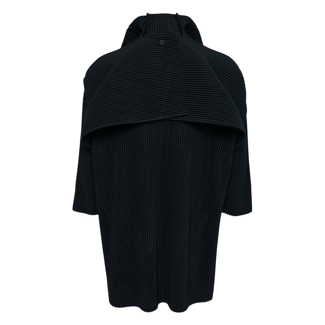 Cover And Fold Pleated Coat