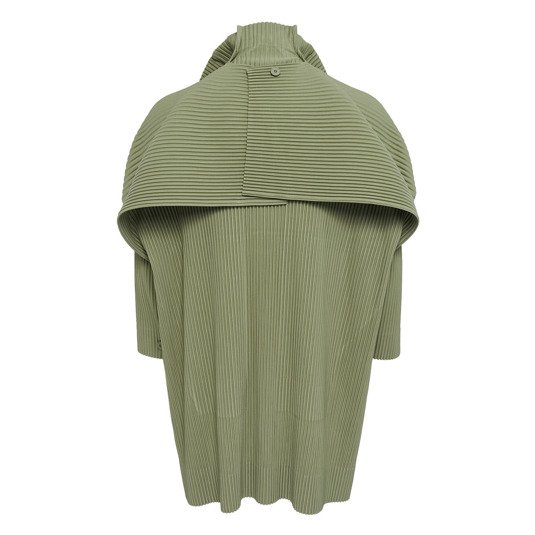 Cover And Fold Pleated Coat