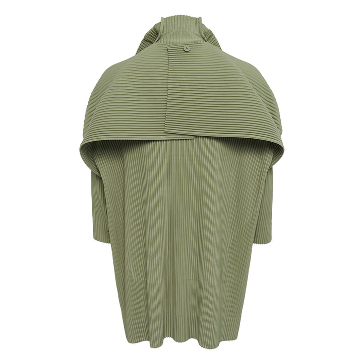 Cover And Fold Pleated Coat