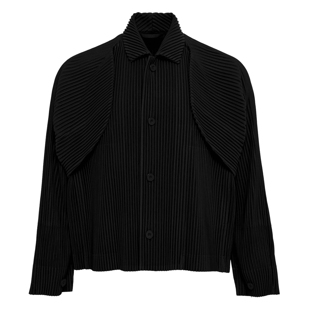 Cover and Fold Pleated Blouson