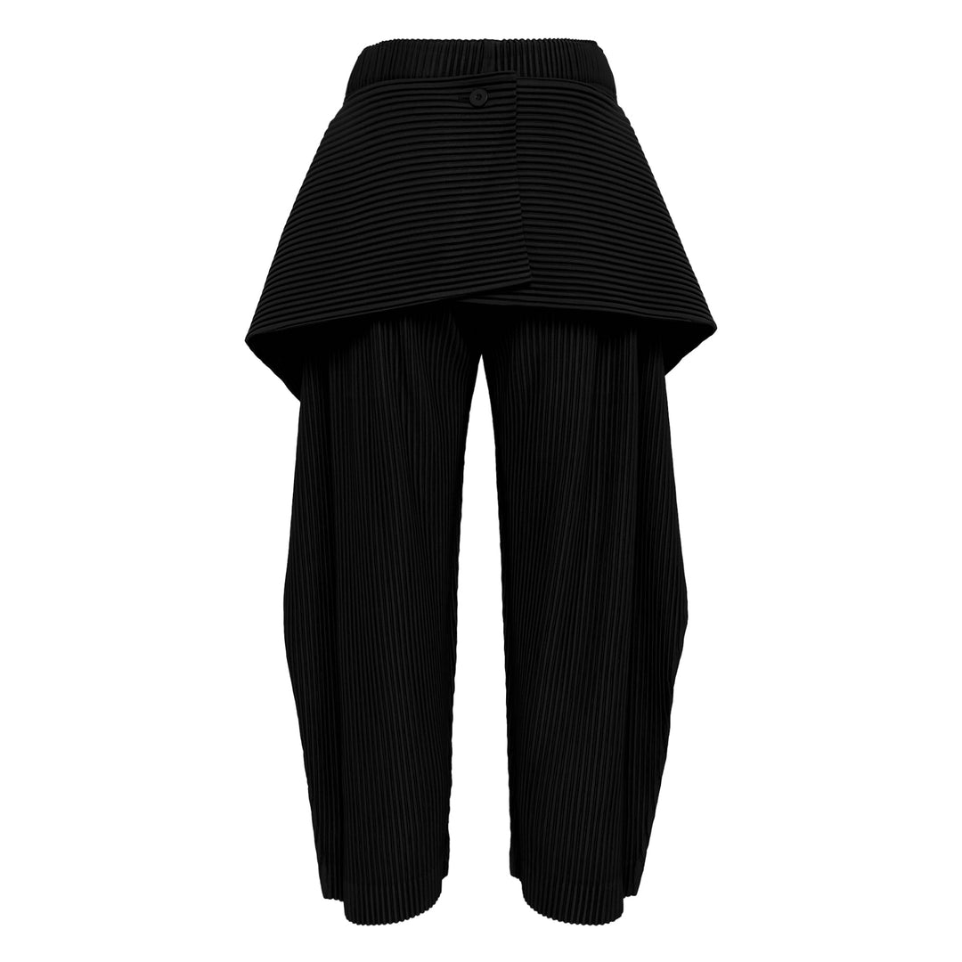 Cover And Fold Pleated Pants