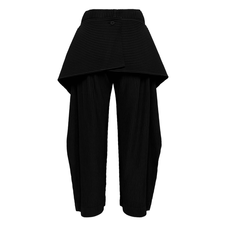 Cover And Fold Pleated Pants