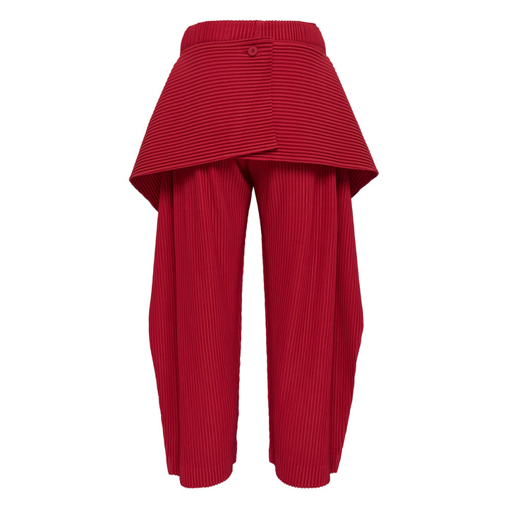 Cover And Fold Pleated Pants