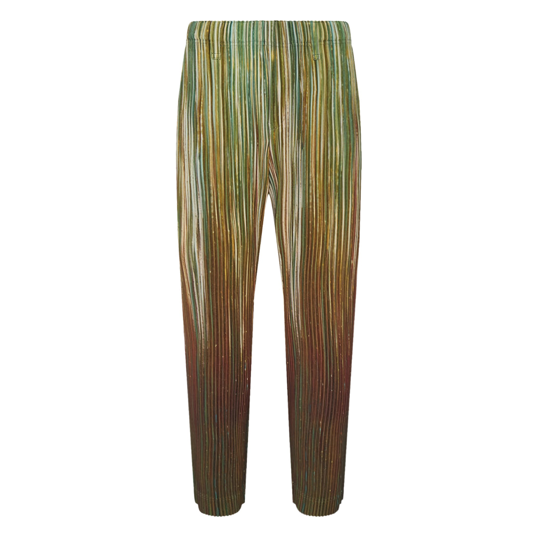 Paint Brush Close-Up Pleated Pants