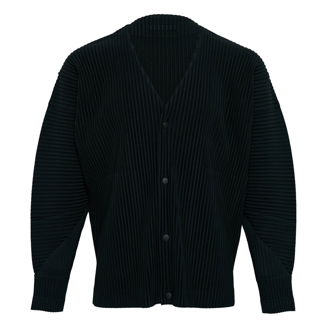 Color Pleats Pleated Cardigan