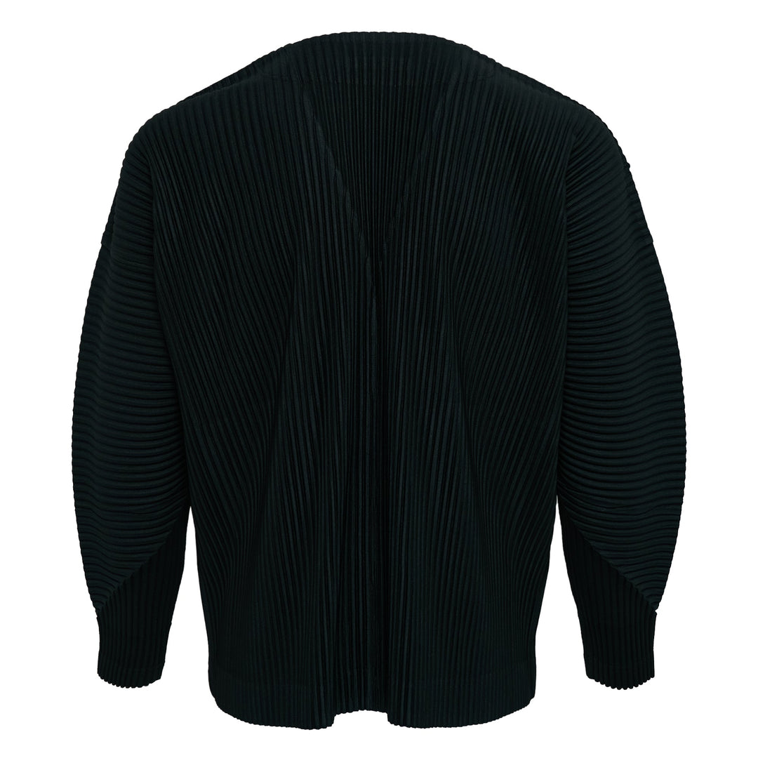 Color Pleats Pleated Cardigan