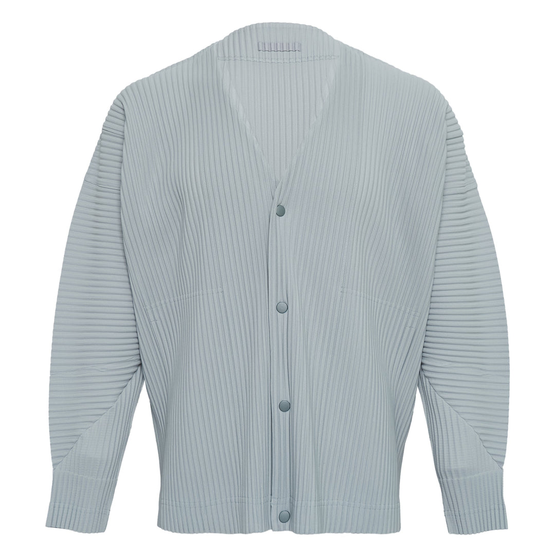 Color Pleats Pleated Cardigan