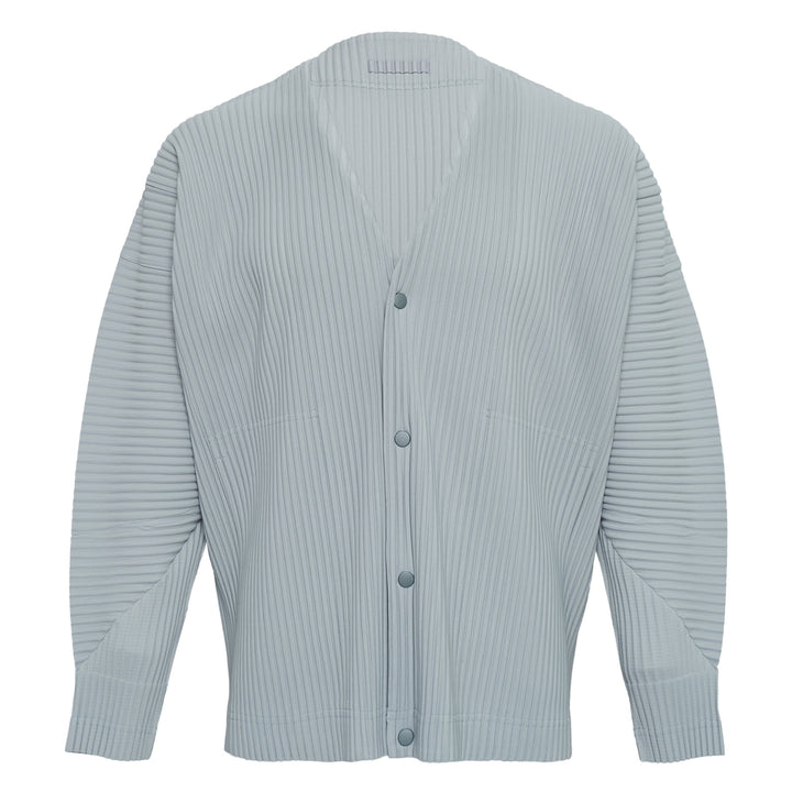 Color Pleats Pleated Cardigan