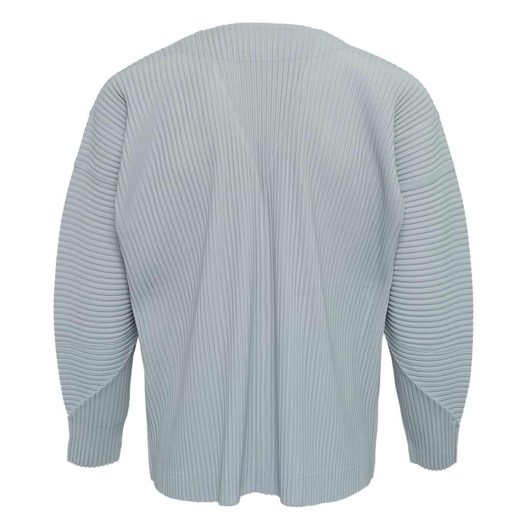 Color Pleats Pleated Cardigan