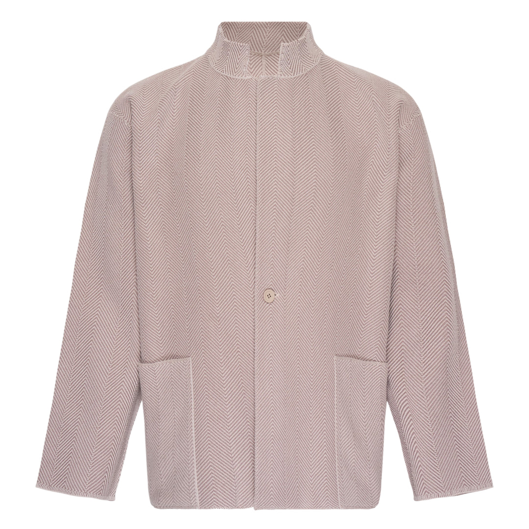 Inlaid Knit Jacket