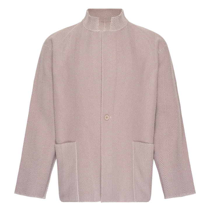 Inlaid Knit Jacket