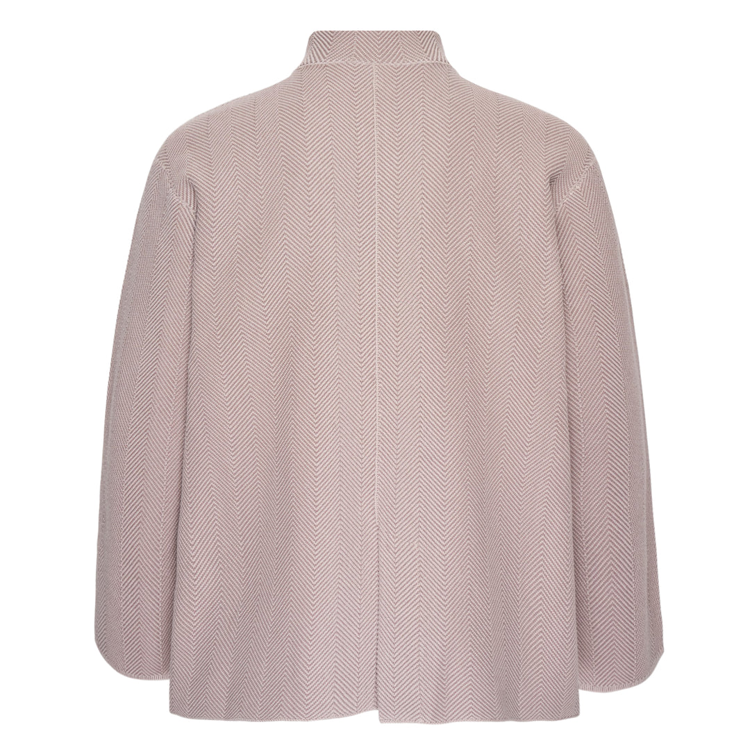 Inlaid Knit Jacket