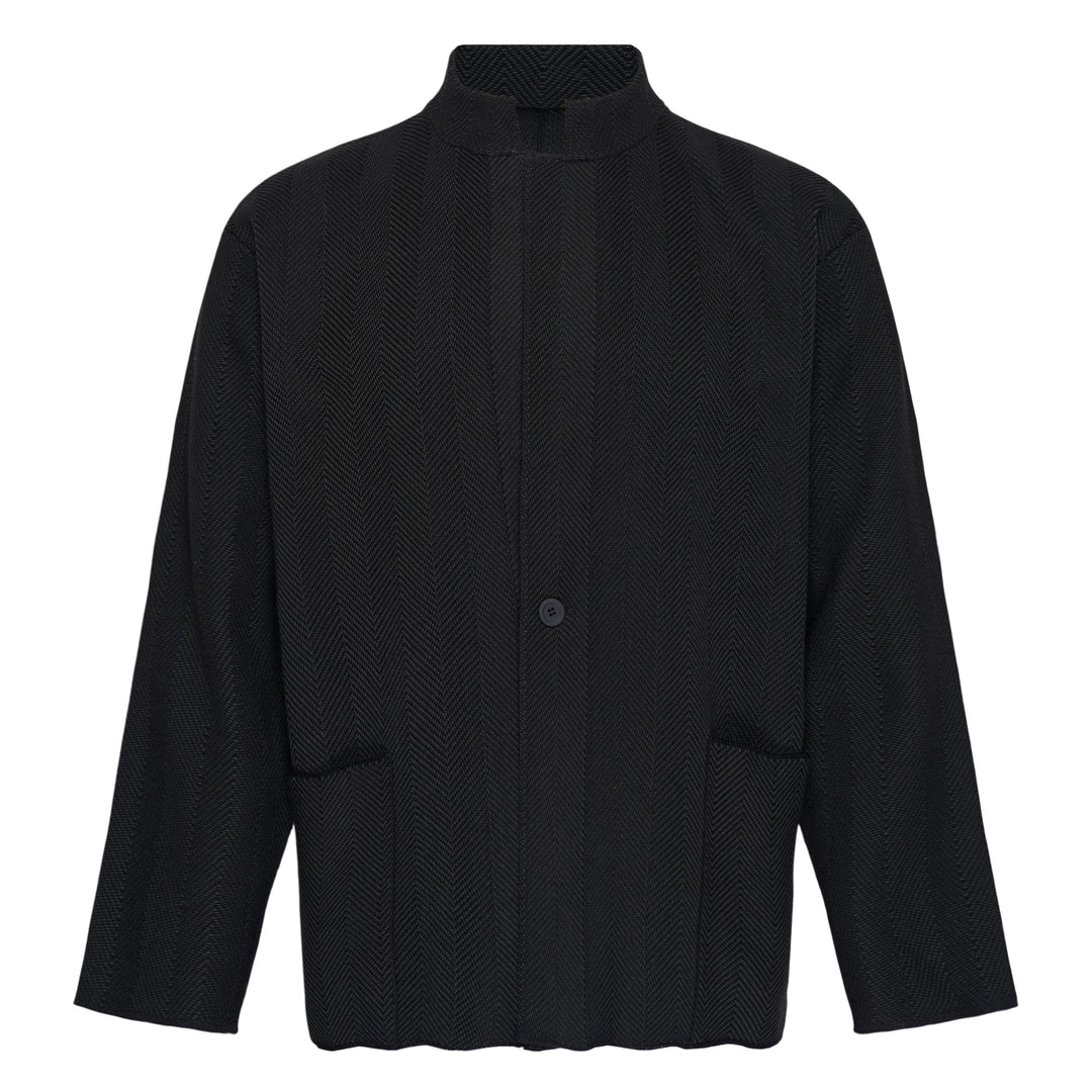 Inlaid Knit Jacket