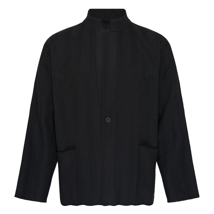 Inlaid Knit Jacket