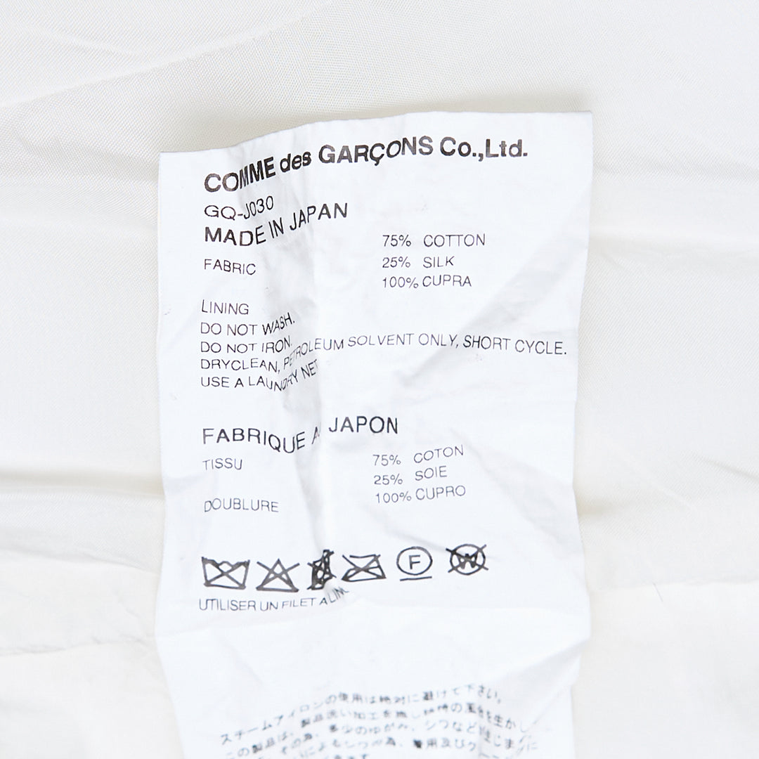 COMME des GARCONS Cotton Silk Gros Grain Brocade Jacket – Available at Club 21, Official Retailer in Singapore, Malaysia & Thailand with Global Shipping Online