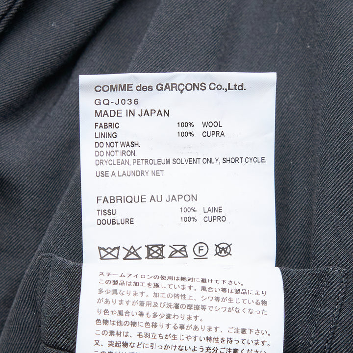 COMME des GARCONS Wool Gabardine Medium Coat – Available at Club 21, Official Retailer in Singapore, Malaysia & Thailand with Global Shipping Online