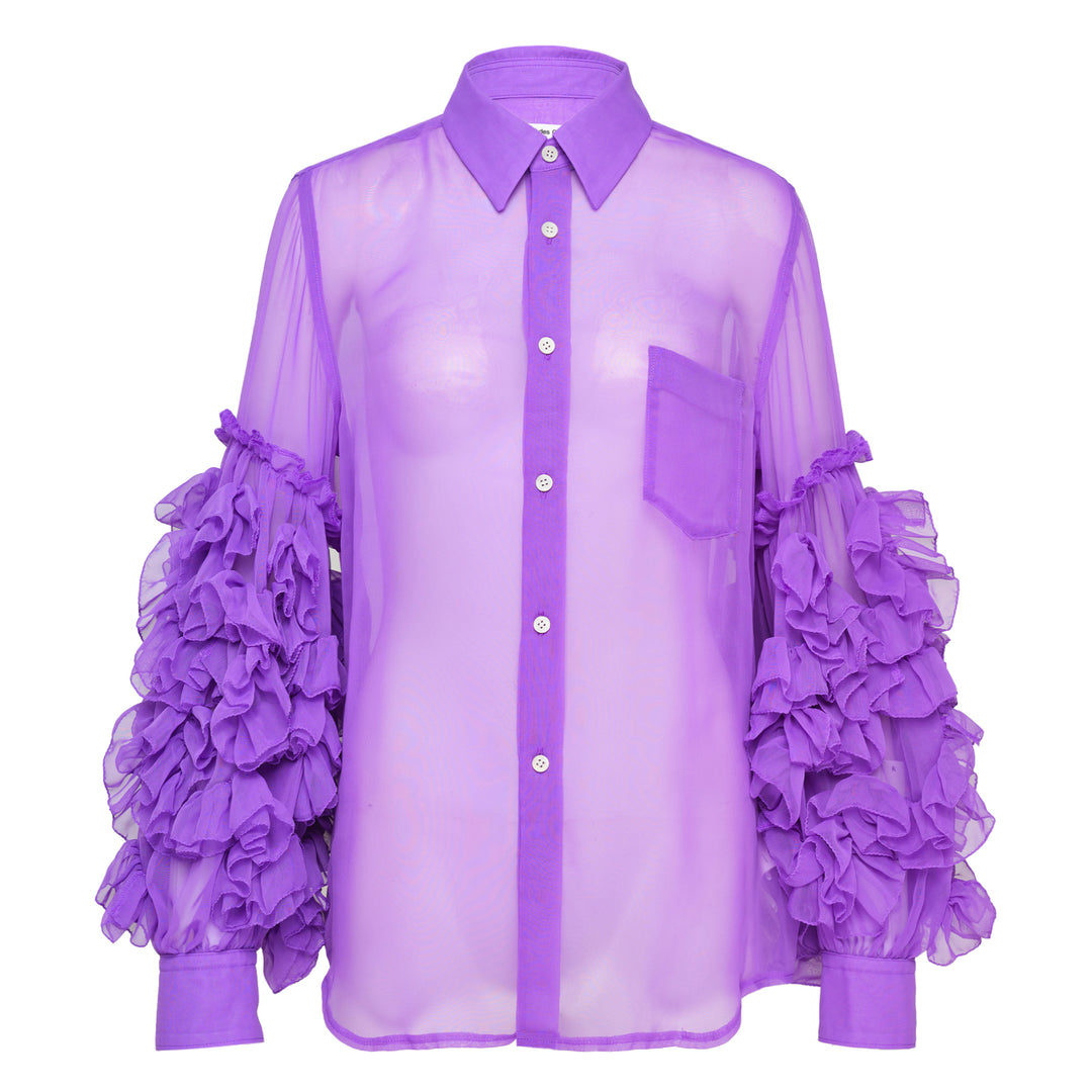COMME des GARCONS Polyester Georgette Blouse – Available at Club 21, Official Retailer in Singapore, Malaysia & Thailand with Global Shipping Online